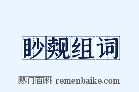 眇觌组词是什么意思的图片